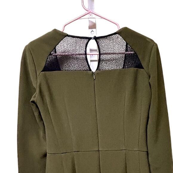 Runway Ultra Ray Crepe Transporter Nanette Lepore Dress in Olive - Picture 2 of 9